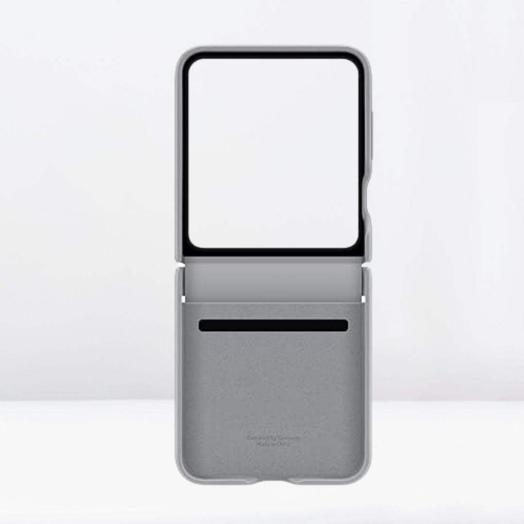 Kindsuit Leather Case for Samsung Galaxy Z Flip 6 (Grey)